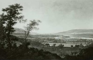 Blick von den Lößnitzhöhen auf Dresden