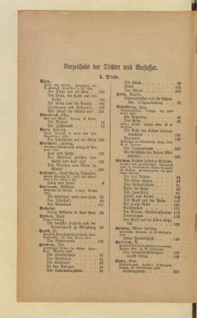 Verzeichnis der Dichter und Verfasser