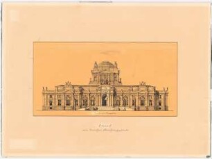 Reichstag, Berlin Zweiter Wettbewerb: Ansicht vom Königsplatz