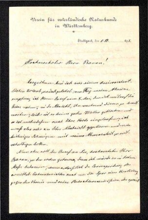 Brief von Lampert
