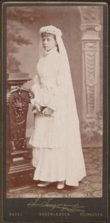 Prinzessin Viktoria als Konfirmandin.