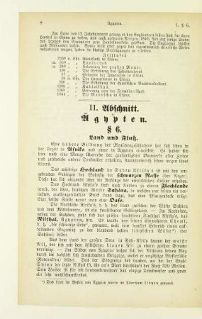 II. Abschnitt. Ägypten