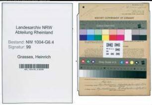 Entnazifizierung Heinrich Grasses , geb. 08.04.1901 (Architekt)