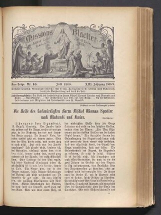 Nr. 10. Juli 1909