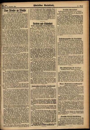Zweite Ausgabe vom Montag, den 10. Dezember 1934.