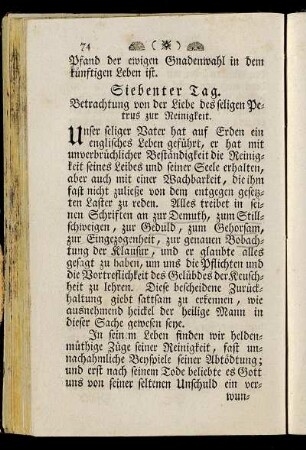 Siebenter Tag.