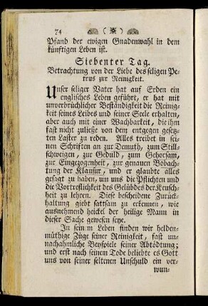 Siebenter Tag.
