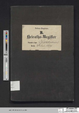 Heiratsregister Güldendorf 1877