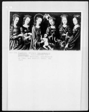 Muttergottes mit weiblichen Heiligen