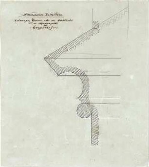 Gärtner, Friedrich von; München; Wittelsbacherpalast - Krönungsgesims EG (Detail)