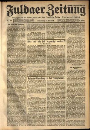 Ausgabe vom Donnerstag, den 12. Juli 1928.