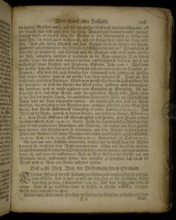 Das 25ste Theil. Von der Vollendung durch Christum.
