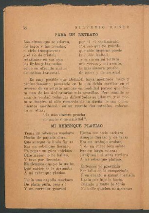 Para un retrato
