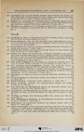 Metall (Nr. 592-630)