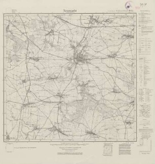 4865 (alte Nr.: 2825) Neumarkt i. Niederschlesien, Meßtischblatt (4cm - Karte)