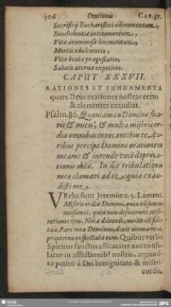 Caput XXXVII. Rationes Et Fundamenta quare Deus orationes nostras certo & clementer exaudiat