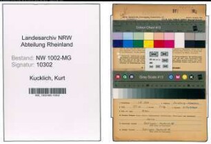 Entnazifizierung Kurt Kucklich , geb. 01.08.1920 (Student)