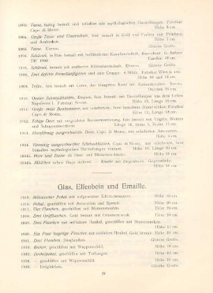 Glas, Elfenbein und Emaille