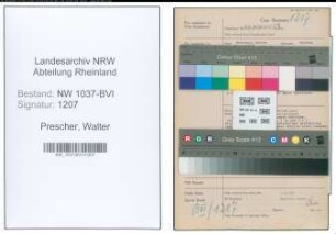 Entnazifizierung Walter Prescher , geb. 15.01.1895 (Polizeibeamter)