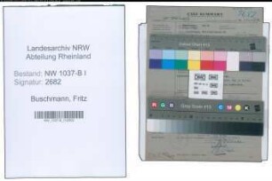 Entnazifizierung Fritz Buschmann , geb. 31.07.1901 (Baufuehrer)
