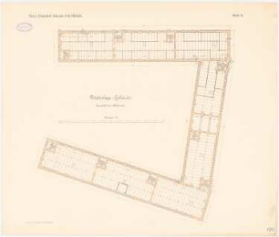 Neue Packhofanlage, Berlin-Moabit: Niederlagegebäude: Grundriss 1. Obergeschoss 1:200