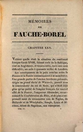 Mémoires de Fauche-Borel. 4
