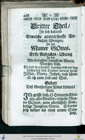 Erste Andachts-Ubung