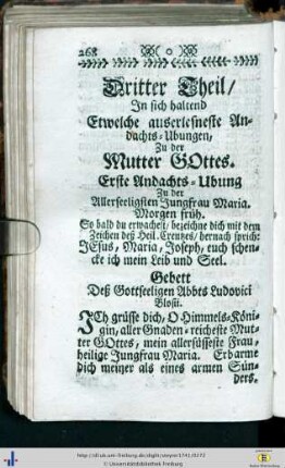 Erste Andachts-Ubung