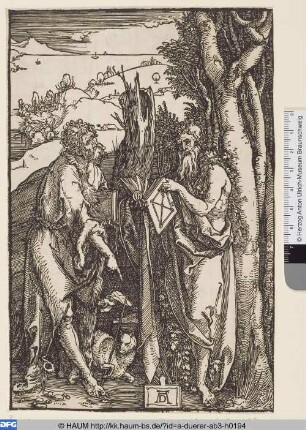 Johannes der Täufer und Onuphrius mit der Hopfengirlande
