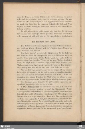Die Rohware oder Loden