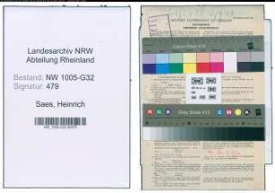 Entnazifizierung Heinrich Saes , geb. 05.05.1894 (Angestellter)