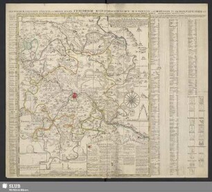 Accurate Geographische Delineation Der Dioeces Und Des Ammtes Dresden : mit allen ihren und denen angraentzenden Staedten, Flecken und Dorffschafften