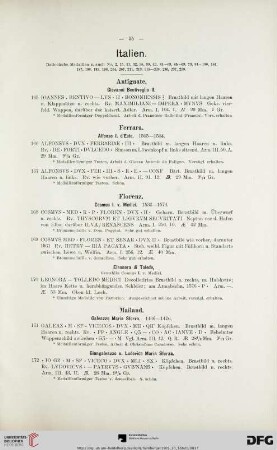 Italien (Nr. 165-183)