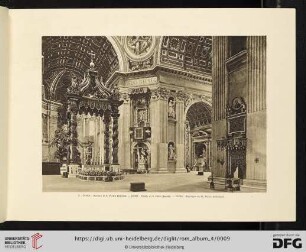 3. ROMA. Basilica di S. Pietro (Interno) /  ROME. Basile of S. Peter (Inside) /  ROME. Basilisque de St. Pierre (Intérieur)