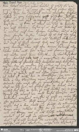 Eigenh. Brief von Dorothea von Schlegel an August Wilhelm von Schlegel, Wien, 16.01.1810