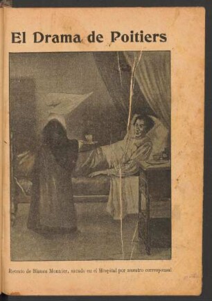 Retrato de Blanca Monnier, sacado en el Hospital por nuestro corresponsal - [Ilustración]