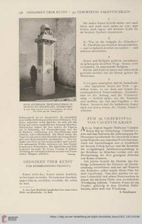 Gedanken über Kunst