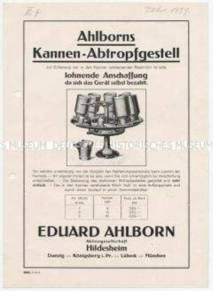 Ahlborns Kannen-Abtropfgestell