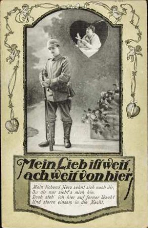Mein Lieb ist weit, ach weit von hier - Mein liebend Herz sehnt sich nach dir, [...]
