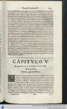 Capitulo V. En que se trata de los sucessos del año 1686.