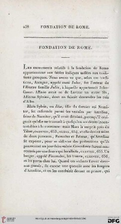 Fondation de Rome