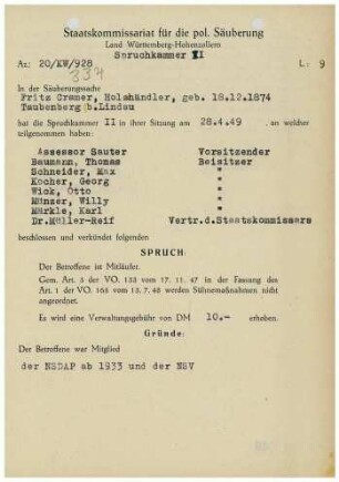 Cramer, Fritz