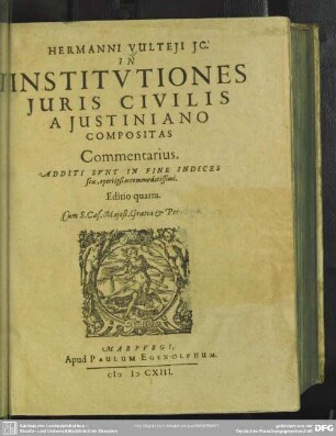 In institutiones juris civilis a Justiniano compositas commentarius