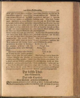 Der sechste Theil, Von Geschwüren