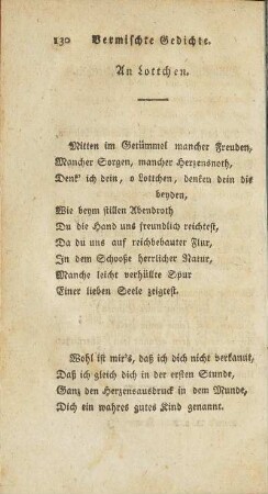 An Lottchen.