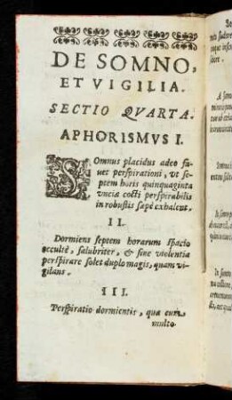 42v-51v Sectio Quarta: De Somno et vigilia
