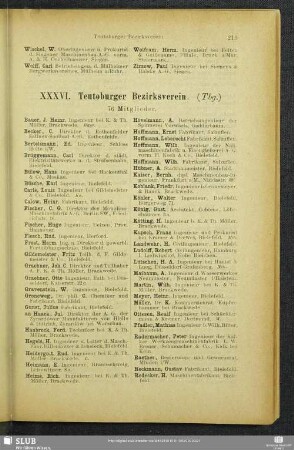 XXXVI. Teutoburger Bezirksverein.