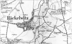 Räckelwitz. Meßtischblatt, Sekt. Kloster Marienstern, 1884