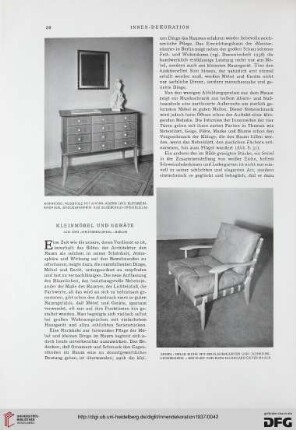 48: Kleinmöbel und Geräte : aus den "Meisterräumen", Berlin