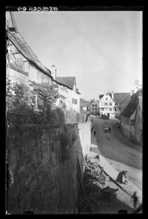 Frankreich (?), Elsass (?), Dorf, mit Gasthof "Bären"